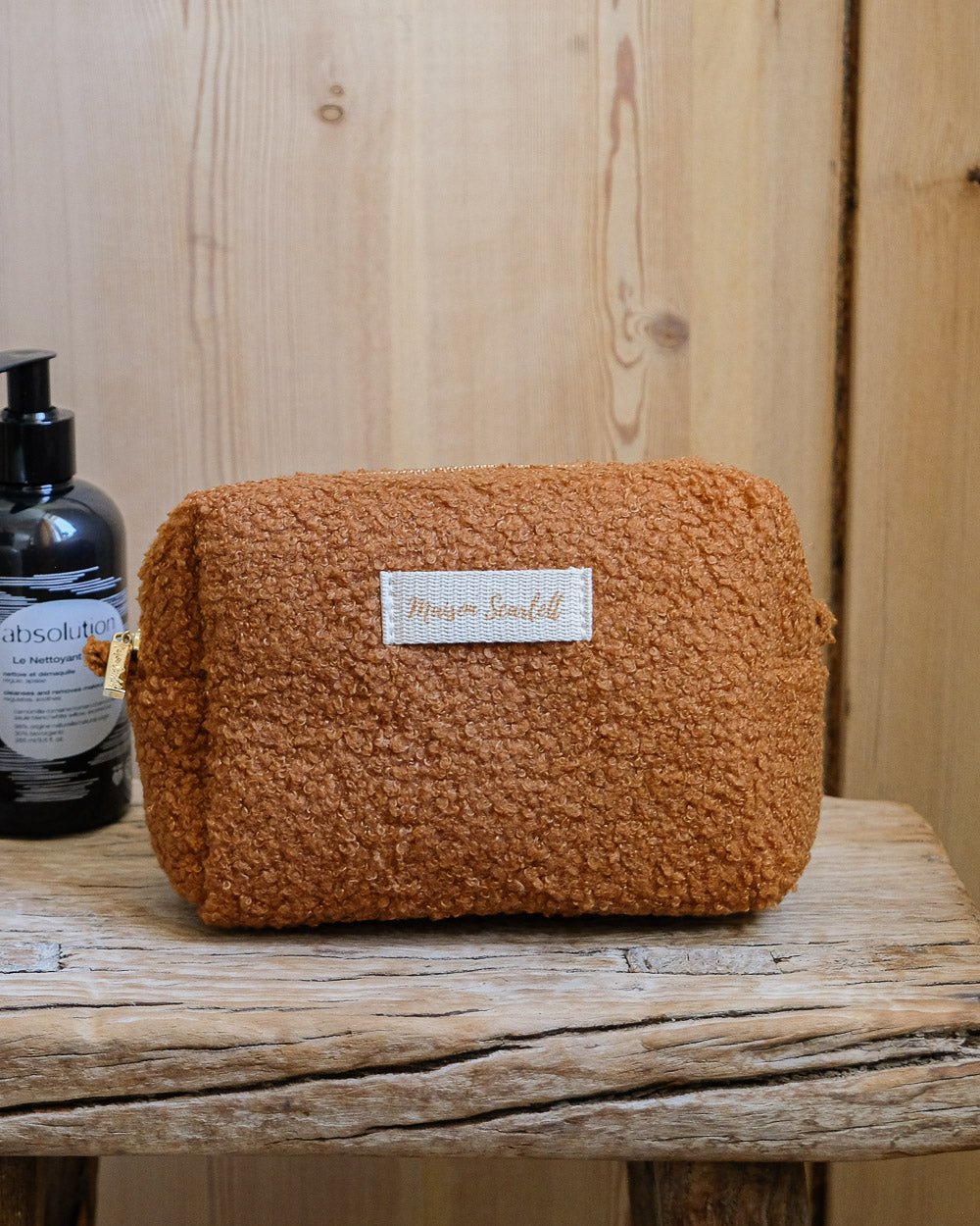 Trousse de toilette Charlotte en moumoute - outlet
