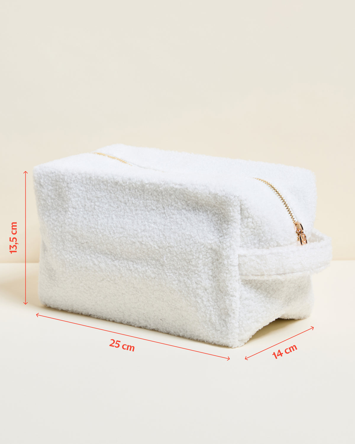 Trousse de toilette Charlotte en bouclette