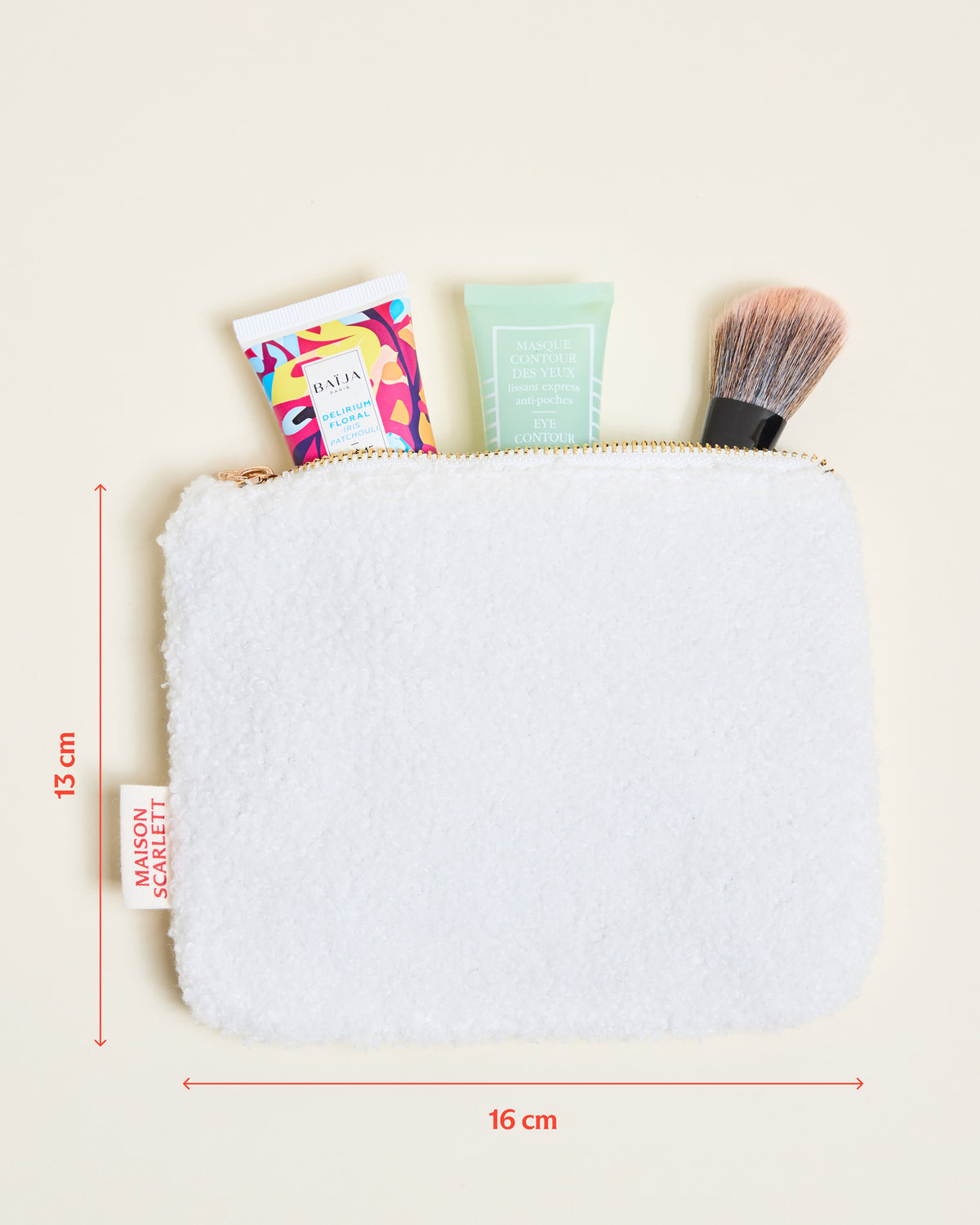 Trousse de toilette Gabrielle en bouclette