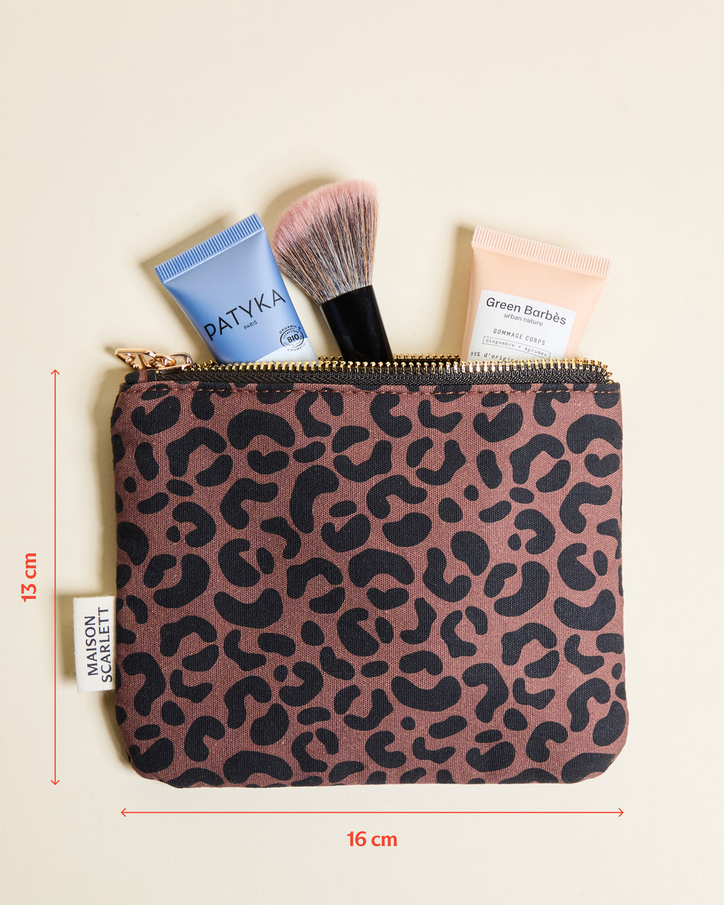 Trousse de toilette Gabrielle Léopard