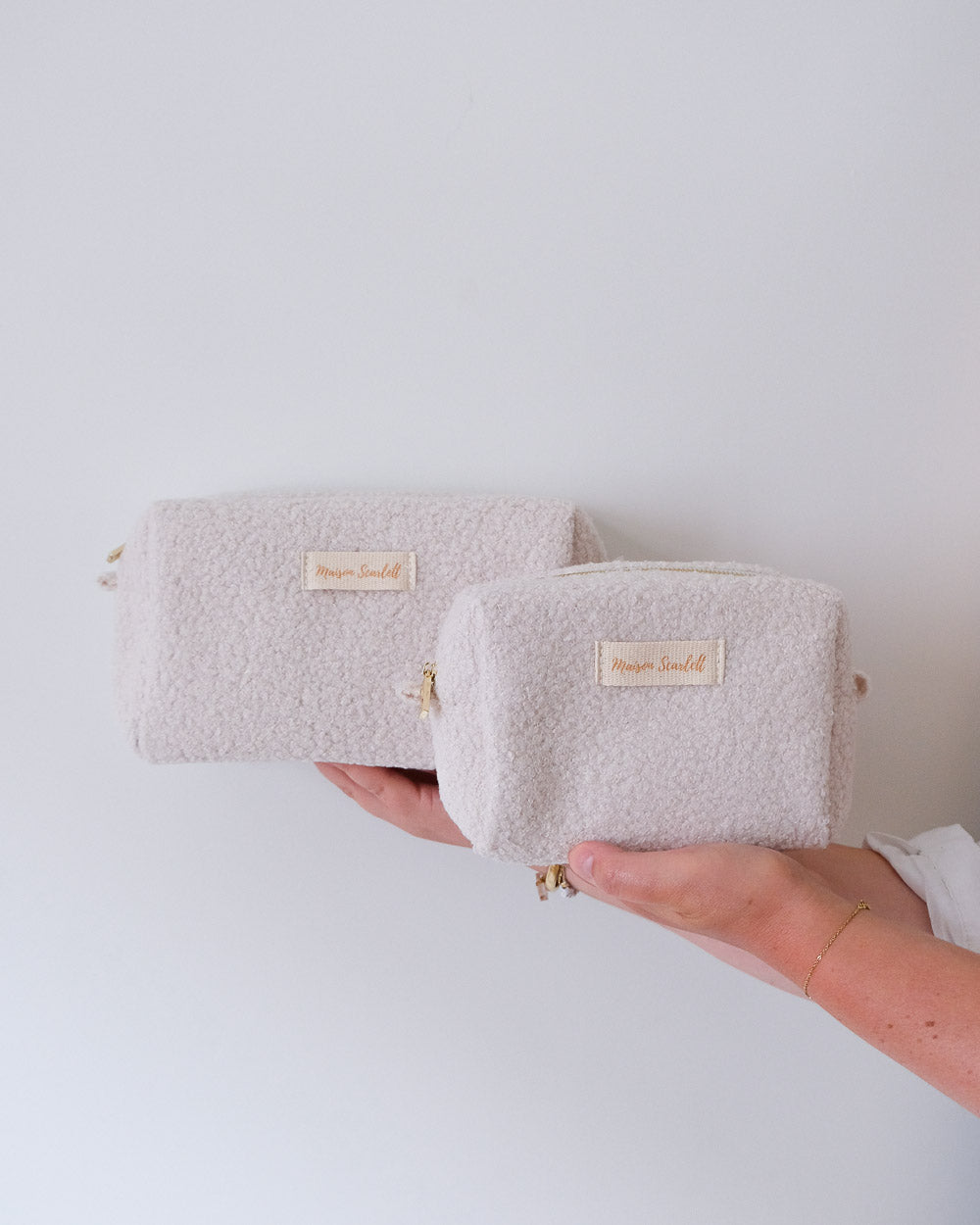 Trousse de toilette Charlotte en moumoute - outlet